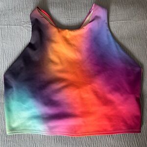 Women's Athleta Multicolor Ombre Conscious Crop Tank Top Size M